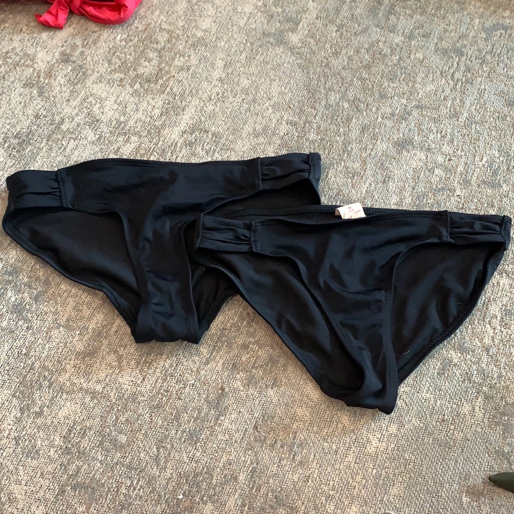 Two OP black bikini bottoms